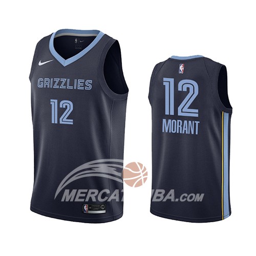Maglia Memphis Grizzlies Ja Morant Icon 2019-20 Blu
